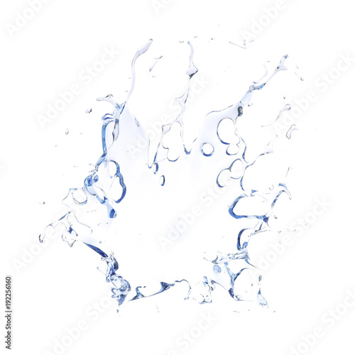 Water Splash 3d illustration