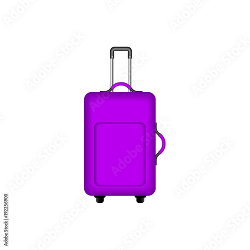 Travel suitcase in purple design