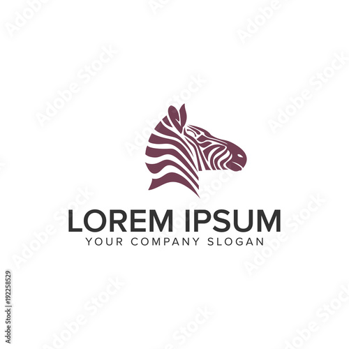 Wallpaper Mural zebra head logo design concept template Torontodigital.ca