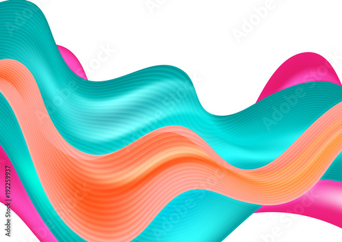 Abstract colorful modern waves background