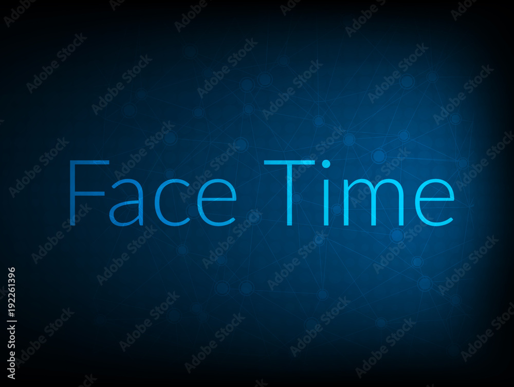 Face Time abstract Technology Backgound