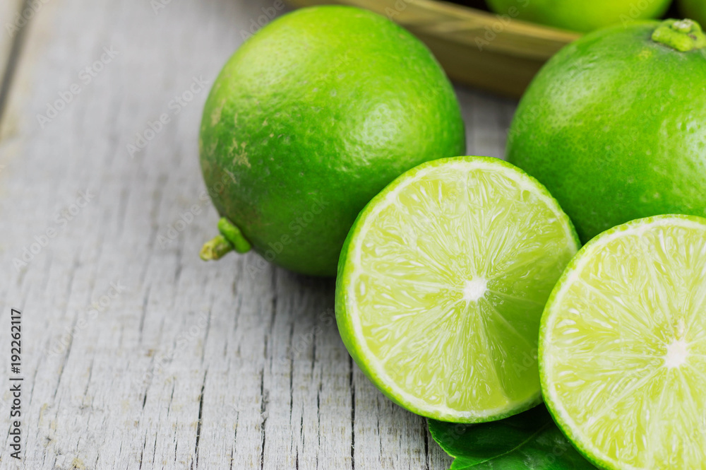 Lemon sliced on wooden. Lemon sliced on wooden.