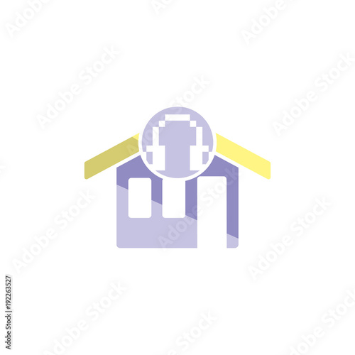 Podcast House Logo Icon Design