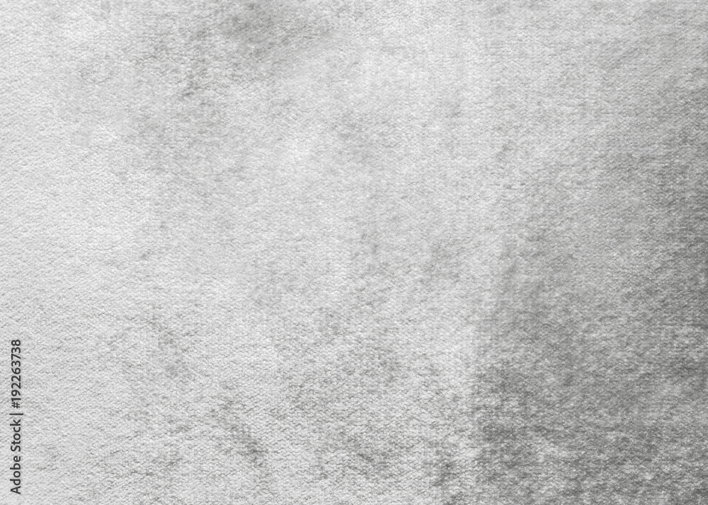 Silver, white velvet background or grey velour flannel texture made of  cotton or wool with soft fluffy velvety satin fabric cloth metallic color  material Stock Photo