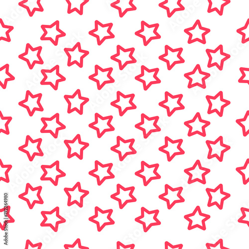 Seamless background from stars. Vector illustration for your design