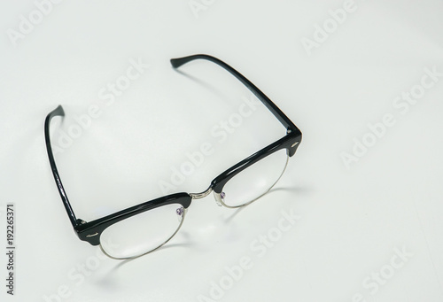 isolated black modern men eye glasses