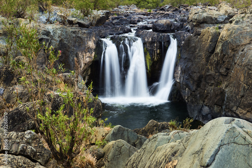The Gorge waterfall and creek in Heifer Station  New South Wales.