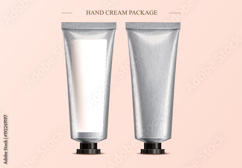 Hand cream package design photo