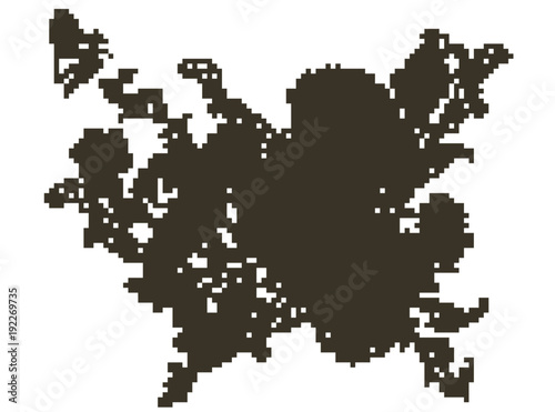 Retro elegant floral design
