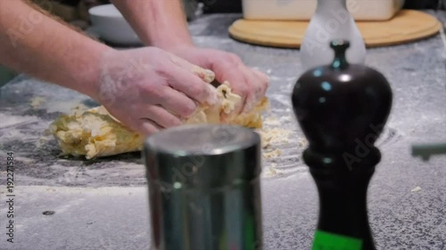 cooking pizza and calzone in a restaurant