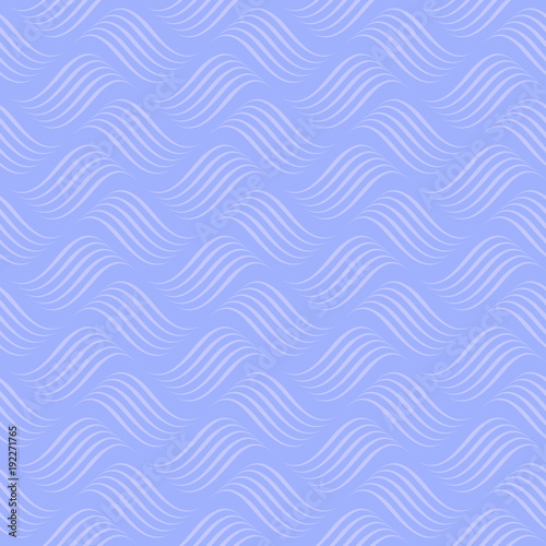abstract vector ocean. blue background. seamless vector pattern