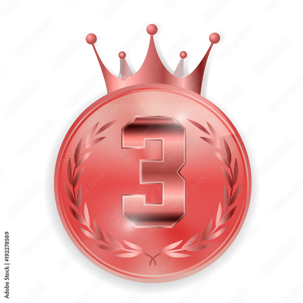 Obraz premium 王冠 メダル 銅 アイコン
