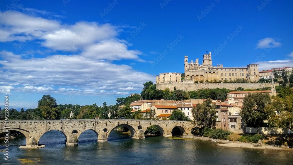 Béziers (vue du Pont-Vieux)