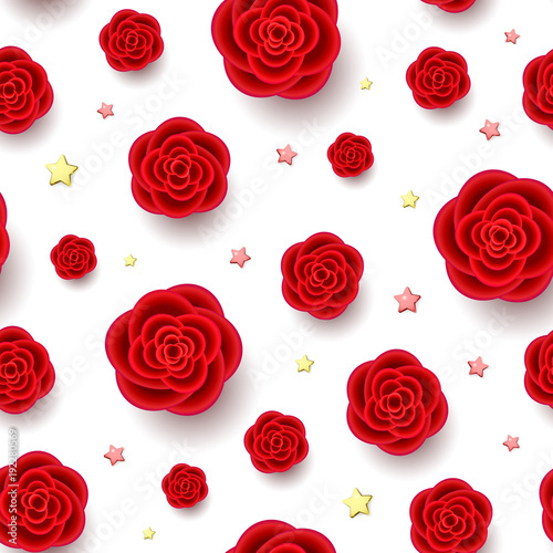 w-czerwone-realistyczne-kwiaty-i-zlote-gwiazdy