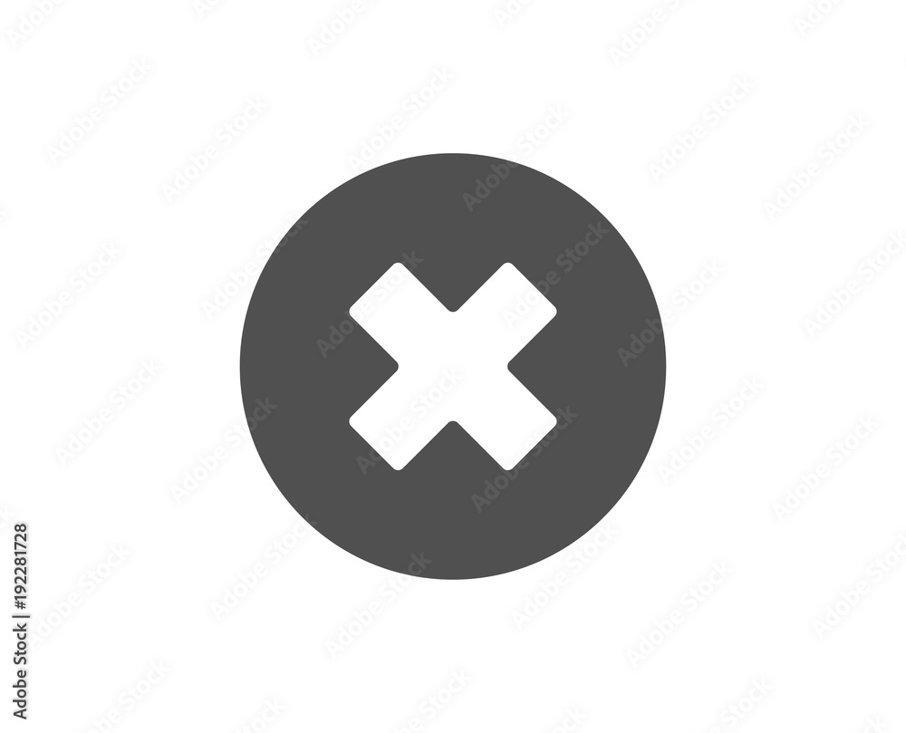 Delete simple icon. Remove sign. Cancel or Close symbol. Quality design elements. Classic style. Vector Delete simple icon. Remove sign. Cancel or Close symbol. Quality design elements. Classic style. Vector