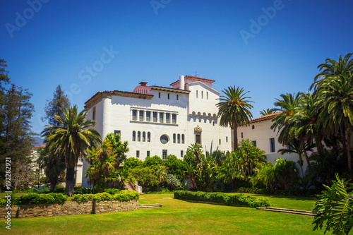 Colonial architecture style in Santa Barbara