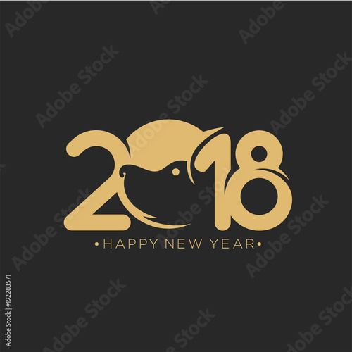 New year hand draw vector illustartion photo