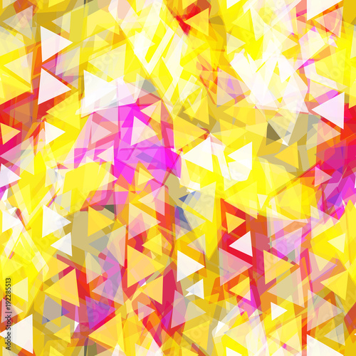 Abstract hipsters seamless pattern with bright colored rhombus. Geometric background for site, blog, fabric yellow purple pink color. Vector