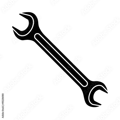 Wrench on a white background