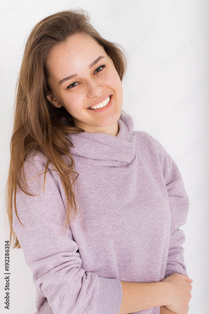 Young happy woman. Frenship and wellbeing concept. Young happy woman. Frenship and wellbeing concept.