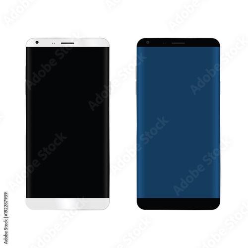 mobile phone set illustration