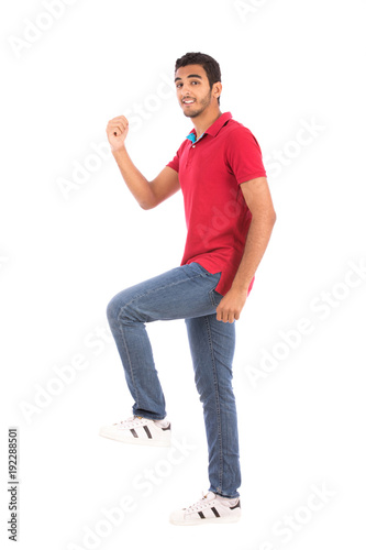 a young man dancing