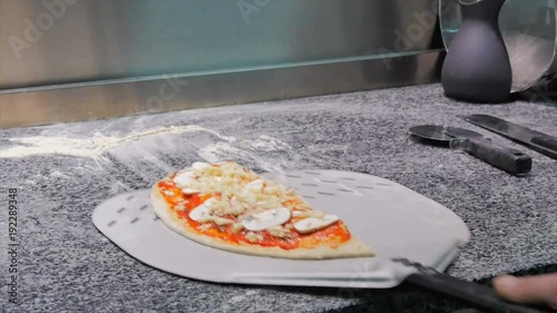 cooking pizza and calzone in a restaurant