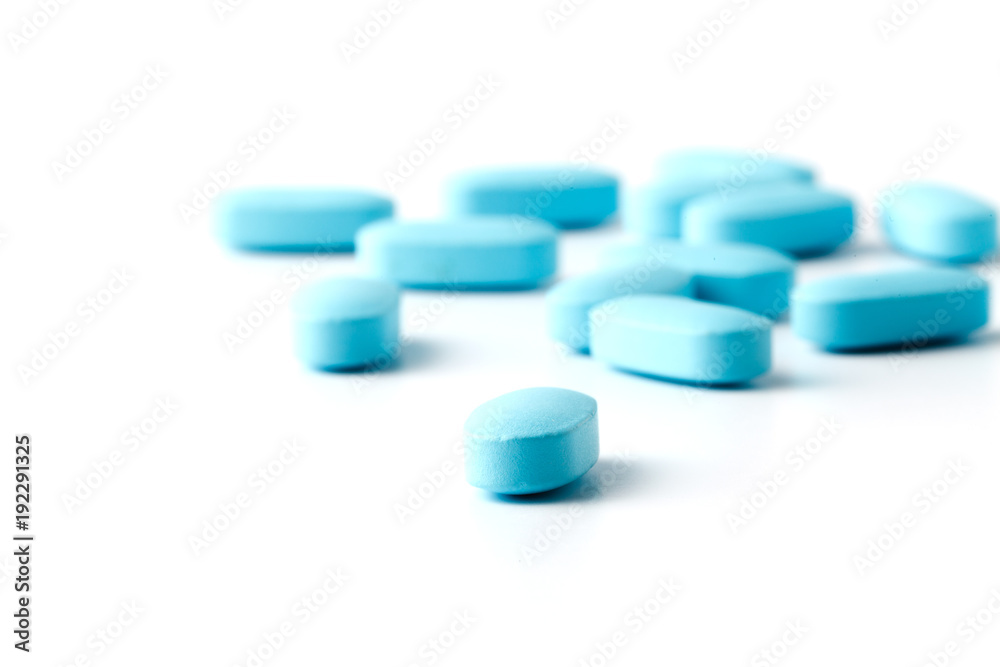Pile of antibiotic drugs on white Pile of antibiotic drugs on white