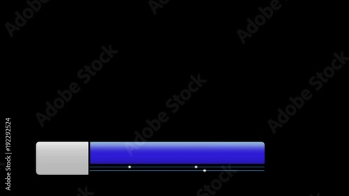Clean Lower third 1 - Blue Chrome