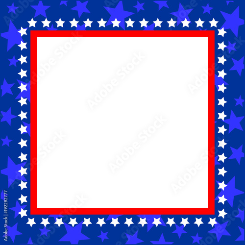 American pattern frame symbols with empty space for your text and images.