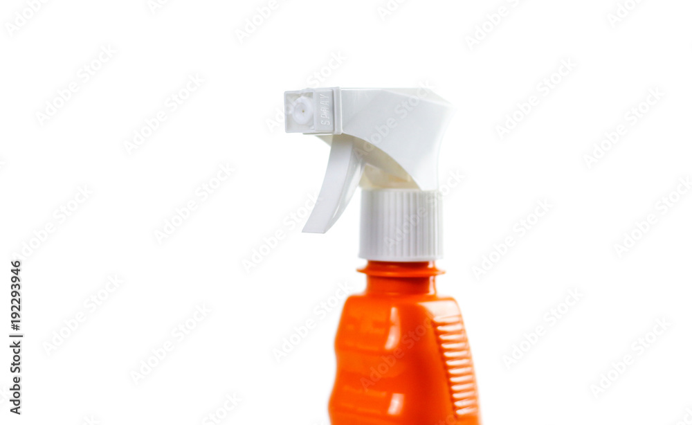 Spray gun for flowers. The hand holds. Close up Spray gun for flowers. The hand holds. Close up