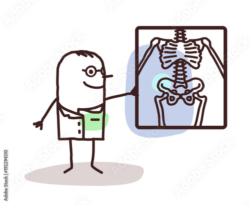 Cartoon Doctor Radiologist