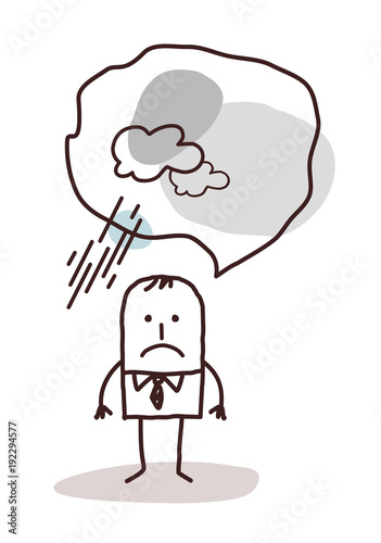 Very Pessimistic Cartoon Man