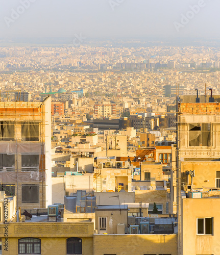 Tehran view at sunset. Iran