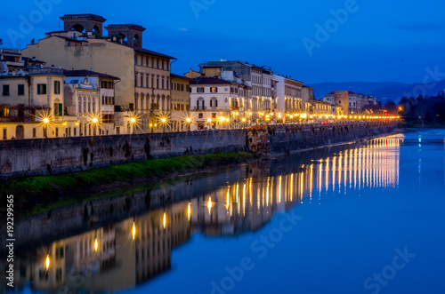 Light reflection in a medieval river