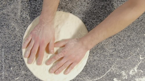cooking pizza and calzone in a restaurant