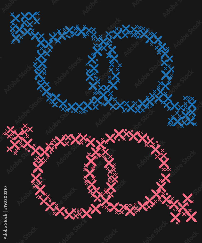 The concept of freedom to choose a partner for relationships, homosexuality. Badges of relations between two women and two men The concept of freedom to choose a partner for relationships, homosexuality. Badges of relations between two women and two men