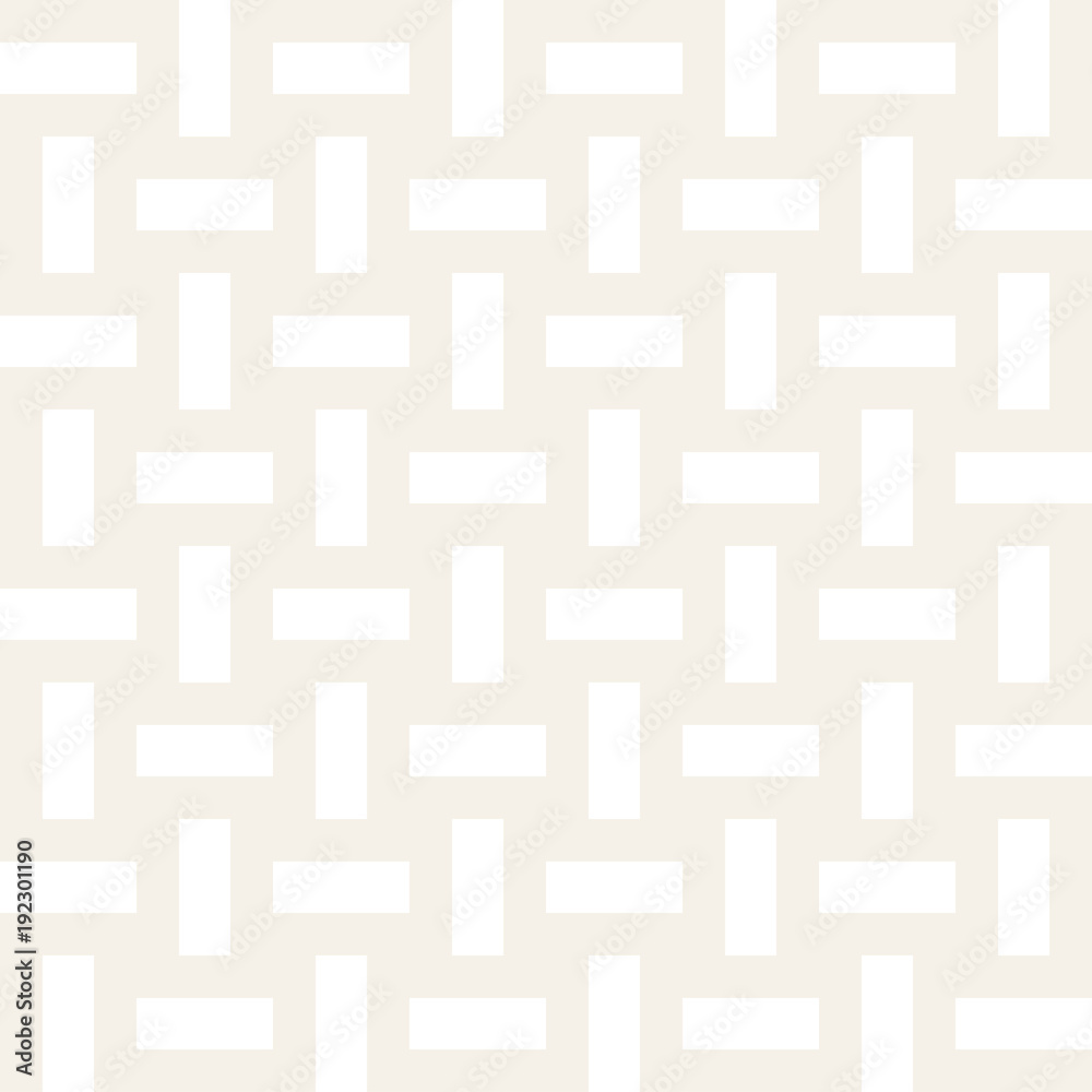 Trendy monochrome twill weave Lattice. Abstract Geometric Background Design. Vector Seamless Pattern.