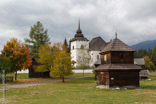 Obraz na płótnie Old traditional Slovakian village w salonie