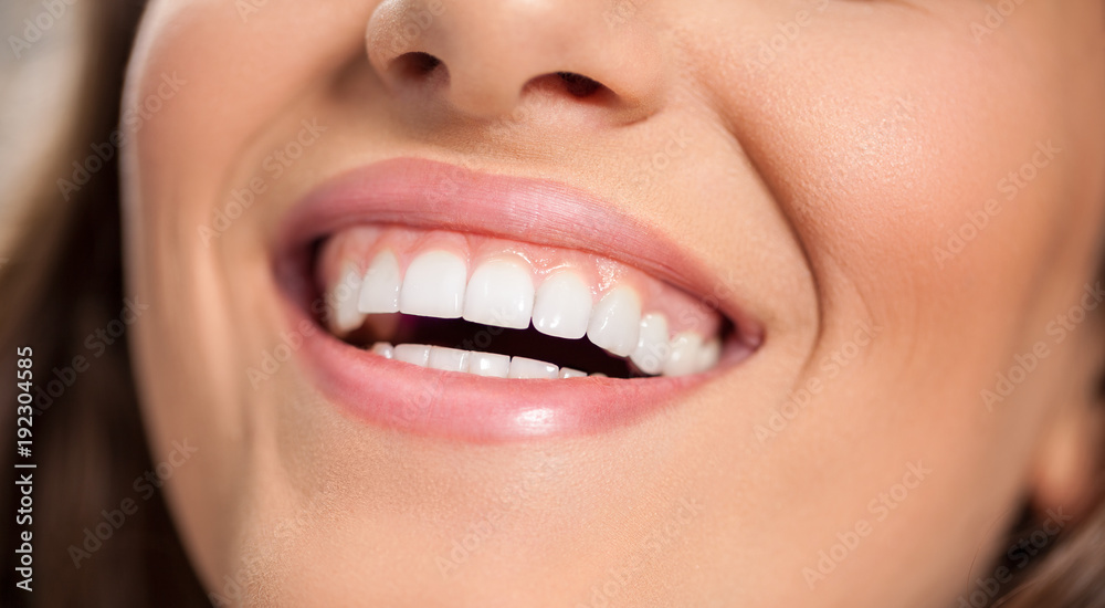 Smiling woman with healthy teeth Smiling woman with healthy teeth