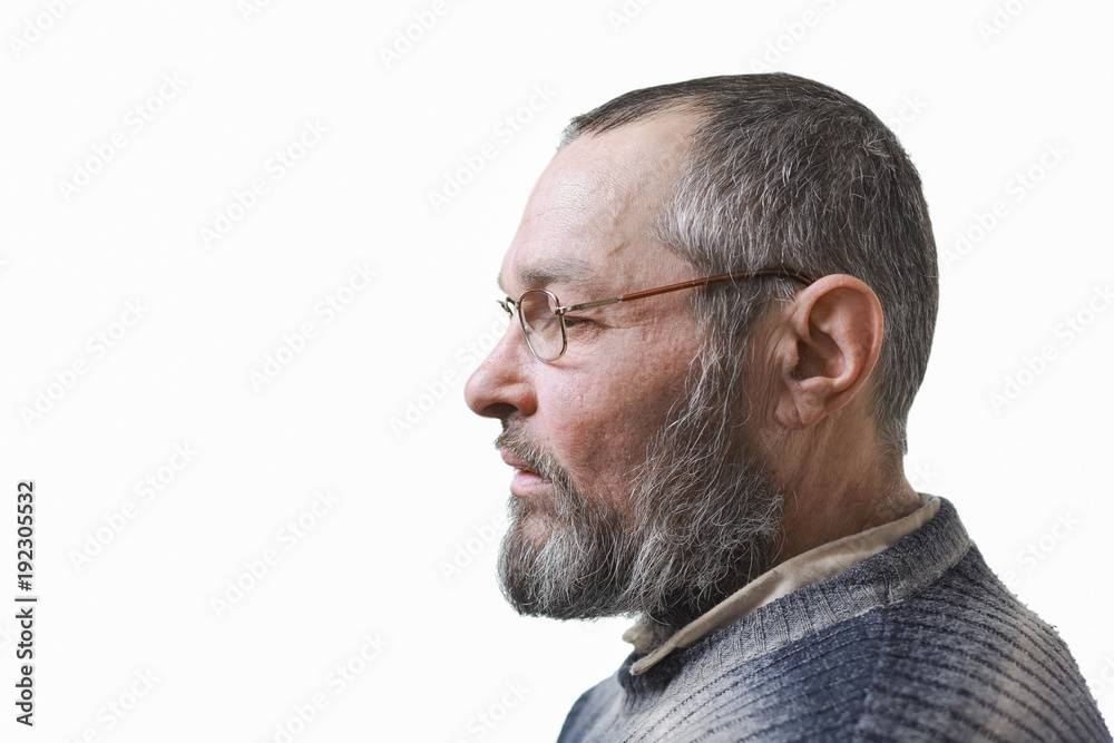 Obraz premium Real man with a beard