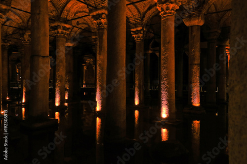 The Basilica Cistern - underground water reservoir. Istanbul  Turkey