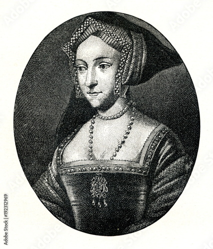 Jane Seymour, third wife of King Henry VIII (from Spamers Illustrierte Weltgeschichte, 1894, 5[1], 584)
 photo