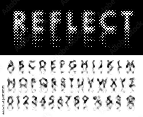reflect dot font
