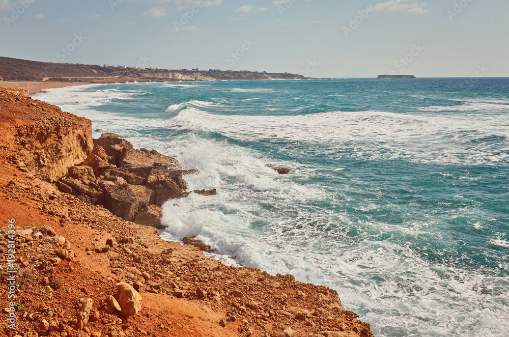 Cyprus - Mediterranean Sea coast. Lara Beach Cyprus - Mediterranean Sea coast. Lara Beach