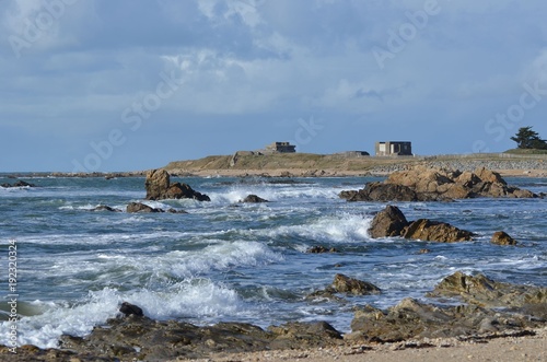 Wall Mural île de Noirmoutier, blockhaus, pointe de l'Herbaudière, Vendée, France