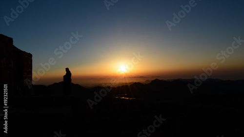 Sunrise, Mount Sinai, dawn, skyline, sky, panorama