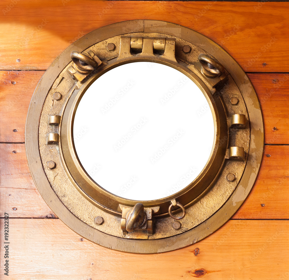 Obraz premium brass porthole