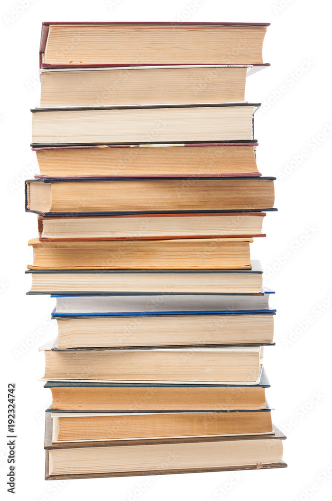 Stack of books isolated on white background Stack of books isolated on white background
