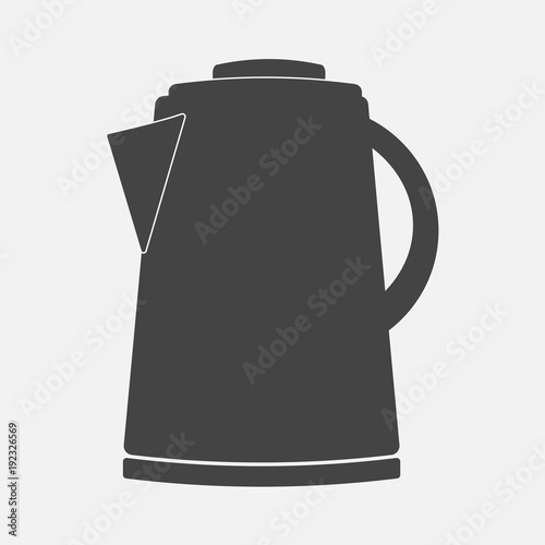 Vector icon of an electric kettle